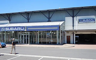Subaru dealership showroom frontage